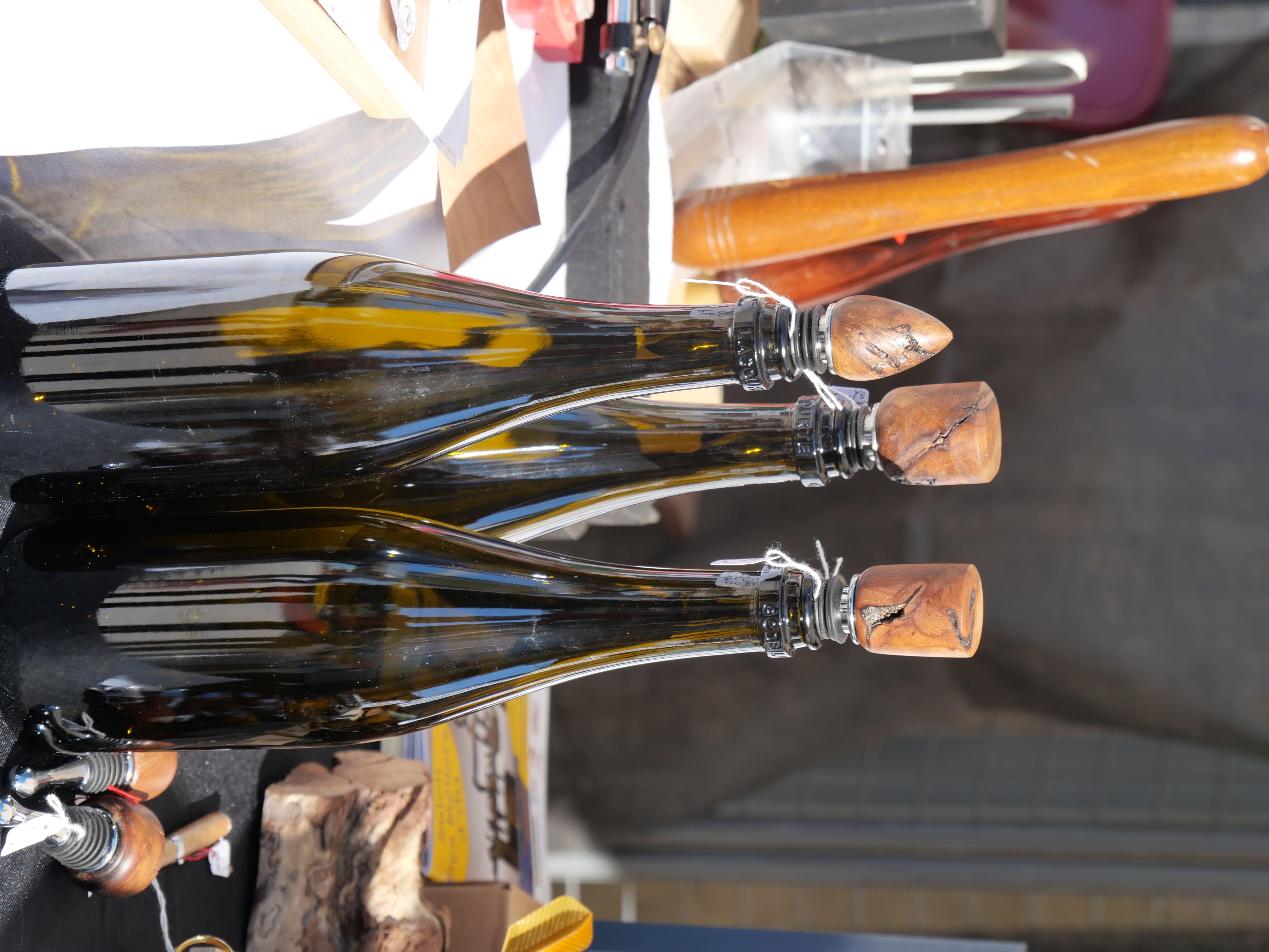 Bouchons de bouteille en bois